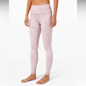 WUNDER UNDER HIGH-RISE TIGHT 28" Space Pink Bliss Vintage Mauve Size: 6